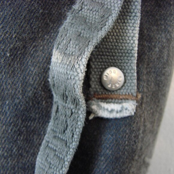 Vintage Y2K Miss Sixty Jacket Denim Jean Distressed Utility Gray Blue Medium - Picture 9 of 16